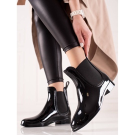 TRENDI Lackerade galoscher svart 1