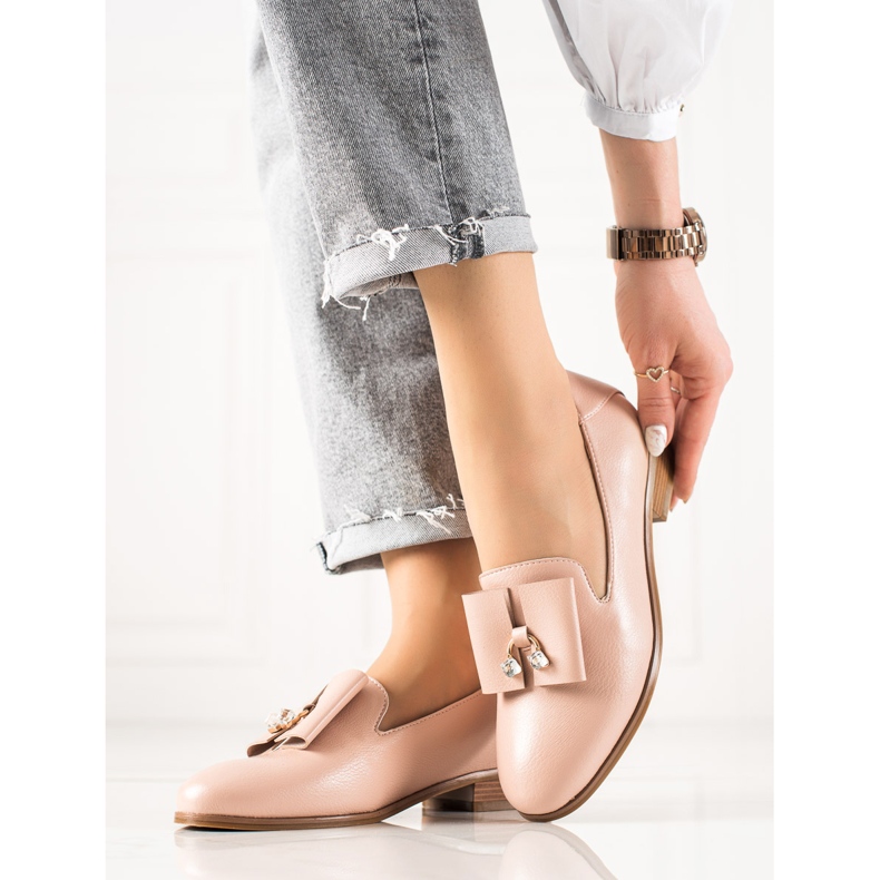 W. Potocki Skor med Potocki-kristaller rosa 1