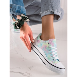 TRENDI Färgglada Sneakers På Plattformen mångfärgad 2