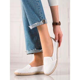 TRENDI Casual Slipony Espadrilles vit 1