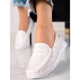 Goodin Ljusa Loafers På Plattformen vit 1