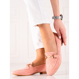 Seastar Mockasiner Med Gyllene Dekoration rosa 1