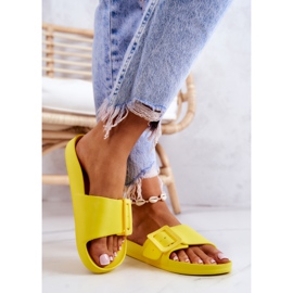 Damtofflor Big Star med spänne FF274A392 Gul 2