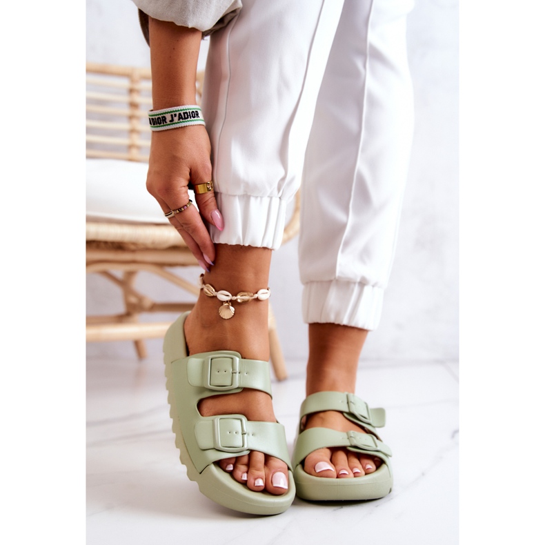 PS1 Gummi Flip Flops På Den Westie Gröna Plattformen 1