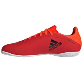 Adidas X Speedflow.4 In M FY3346 fotbollsskor röd apelsiner och röda 1