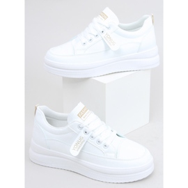 Bastu Beige damsneakers vit 1