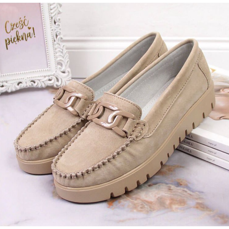 Loafers på Filippo-plattformen W PAW314B beige 2