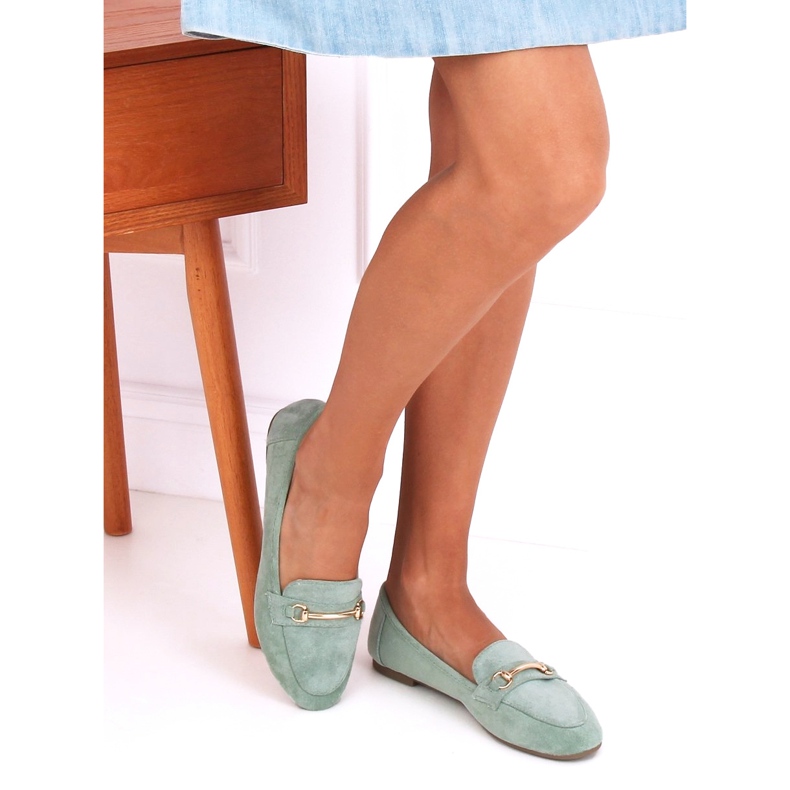 Gröna Damloafers 88-385 Gröna 1