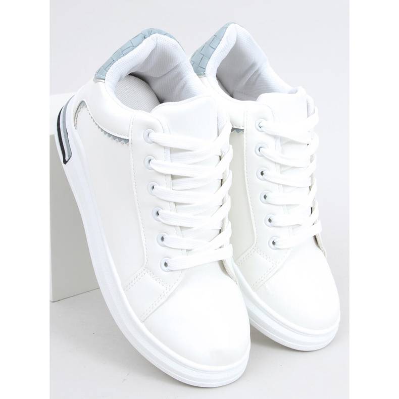 Sneakers på en dold kil Izumi VIT / BLÅ 1