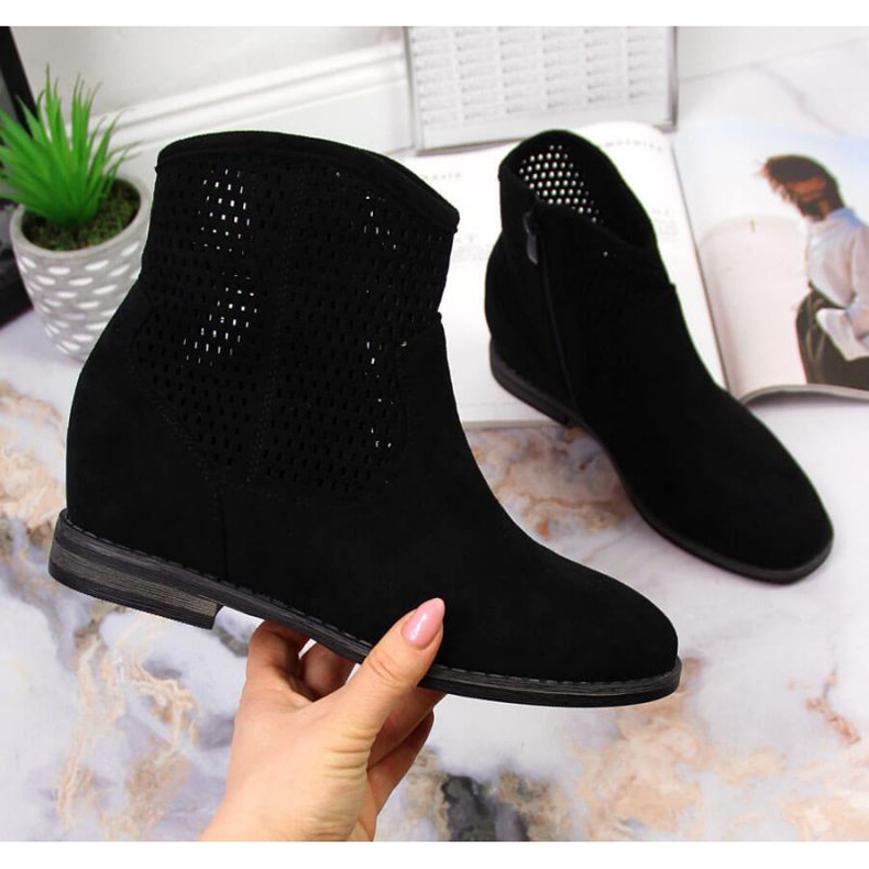 Genombrutna stövlar S. Barski W OLI141A svarta 1