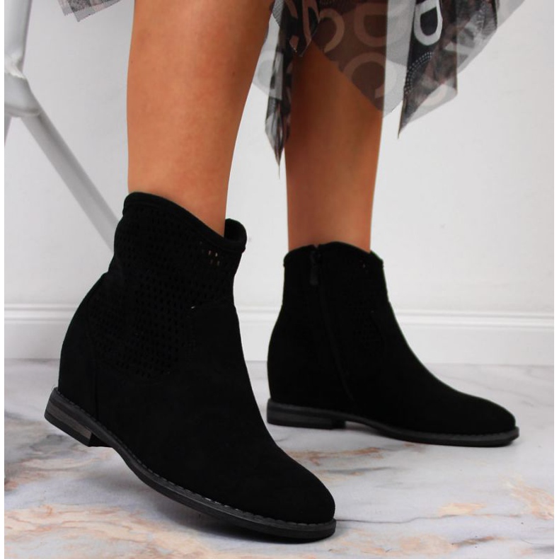 Genombrutna stövlar S. Barski W OLI141A svarta 2