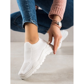 Bestelle Textil Slip-On sneakers vit 1