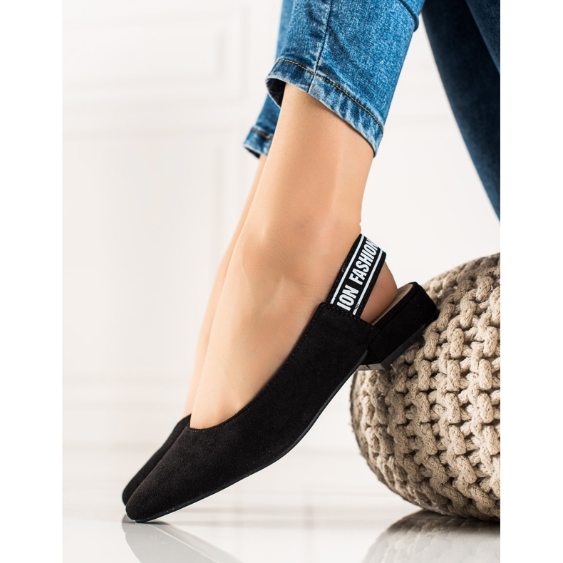 Goodin Pumpar med en upptäckt klack svart 1