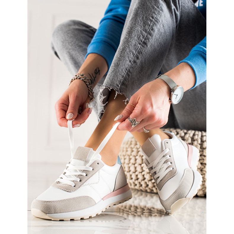 TRENDI Färgglada sportskor vit mångfärgad 1