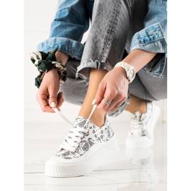 Seastar Sneakers för modedesign vit svart 1