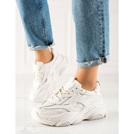 Seastar Trendiga sneakers med mesh beige 1