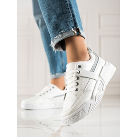 TRENDI Sneakers med Eco Leather Fashion vit 1