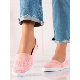 TRENDI Klassiska rosa slipons 1