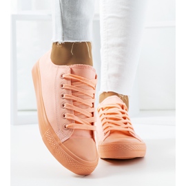 Orange neon Hart sneakers 1