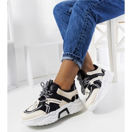 Delois svarta sneakers för kvinnor beige 1