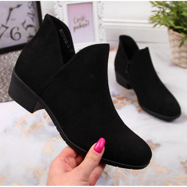 Svarta Filippo W PAW319A genombrutna stövlar 1