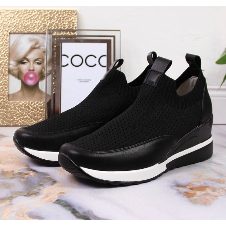 Wedge sneakers Potocki W WOL52A svarta 2