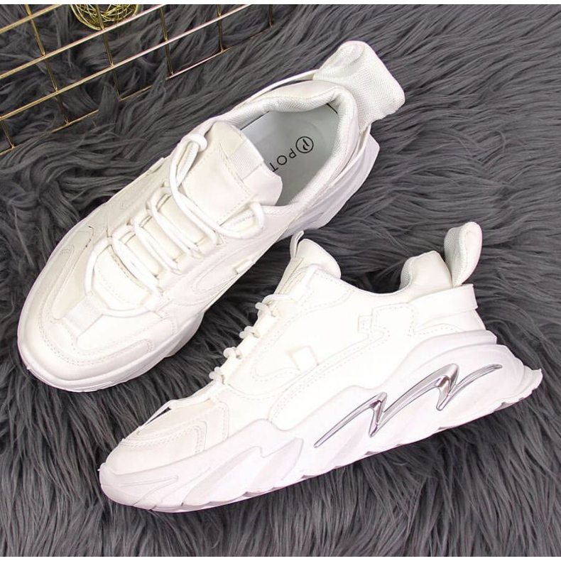 Sneakers på Potocki W WOL54 plattform vit 2