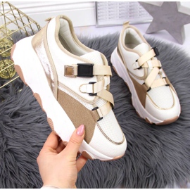 Sneakers på plattformen Potocki W WOL55 kräm beige 1