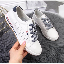 Lädersneakers Filippo W PAW312 vita 1