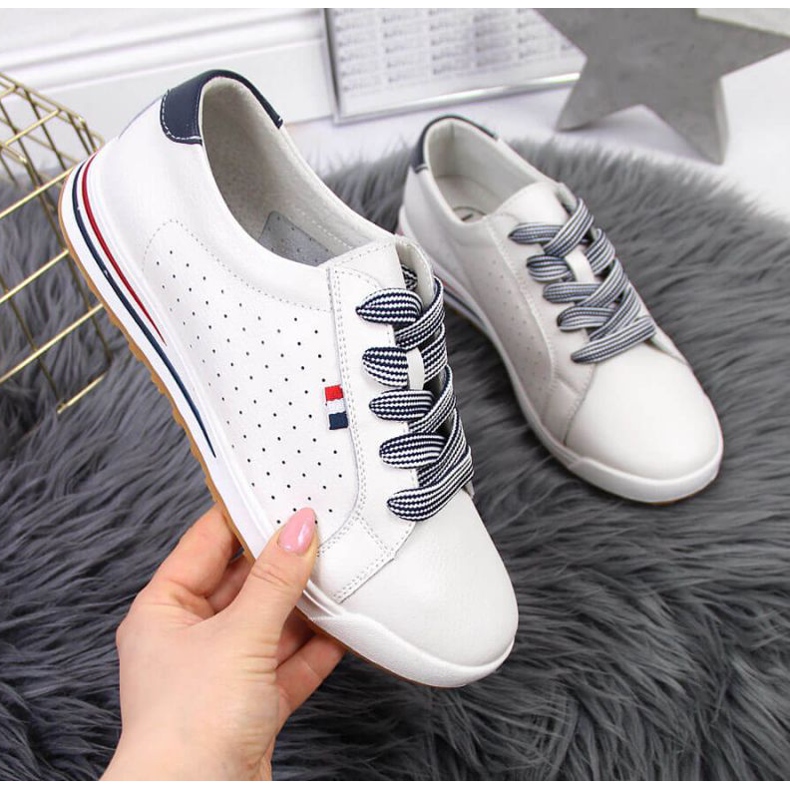 Lädersneakers Filippo W PAW312 vita 1