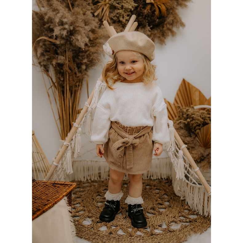 FR1 Barnstövlar Uppvärmda Med Päls Svart Flossie 2