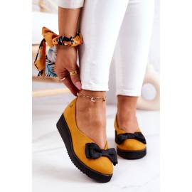 Mockaballerinor på Maciejka-plattformen 05062-07 Gul svart 1