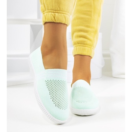 Gröna Tanya genombrutna sneakers 1