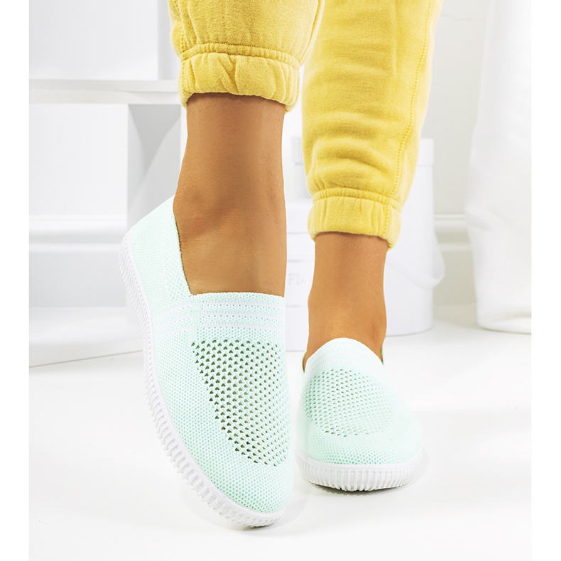 Gröna Tanya genombrutna sneakers 1