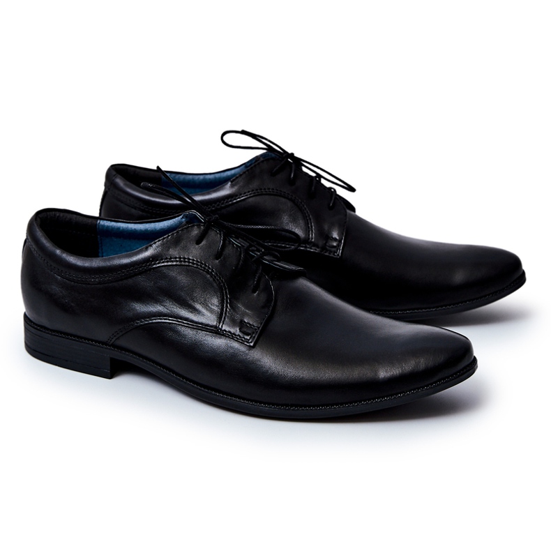 Bednarek Polish Shoes Herr Brogues Bednarek Elegant Leather Black Gaspare svart 1