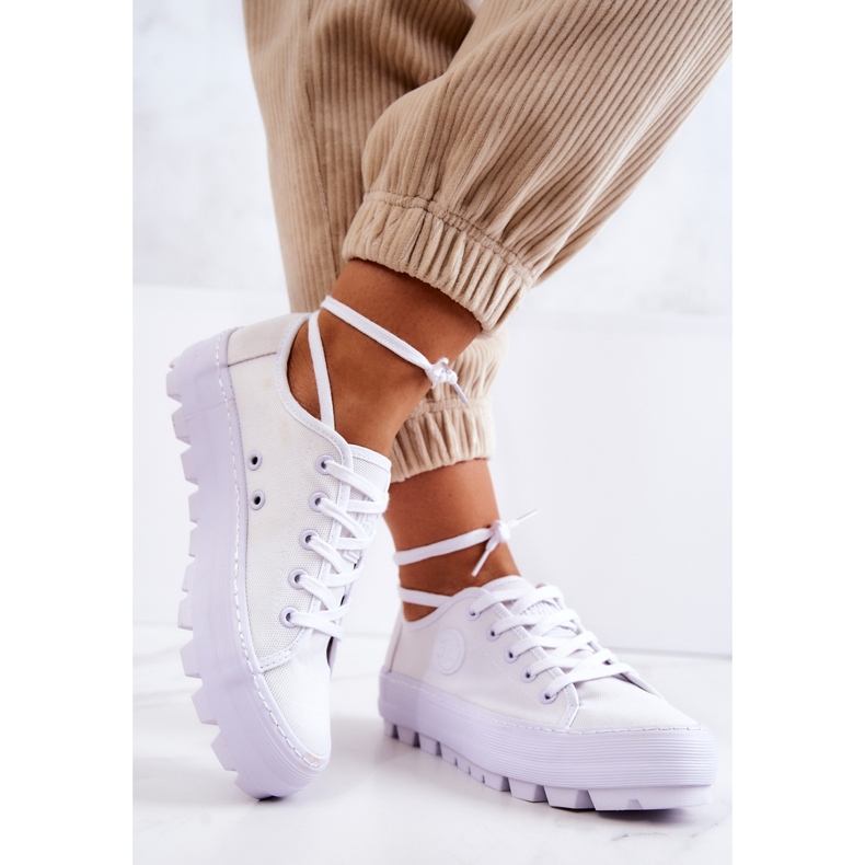 Sneakers dam Big Star JJ274488 Vit 2