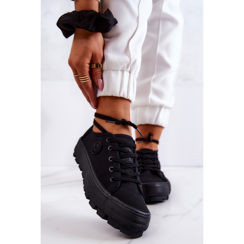 Sneakers för kvinnor på The Big Star JJ274489 Svart plattform 2