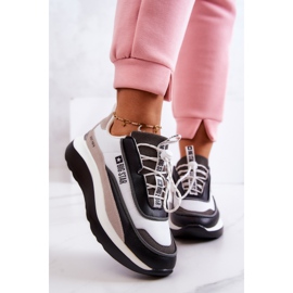 Sportskor Sneakers Big Star JJ274998 Vit och Svart beige grå 2