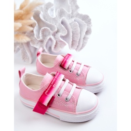 Låga sneakers för barn Big Star JJ374078 Rosa 2