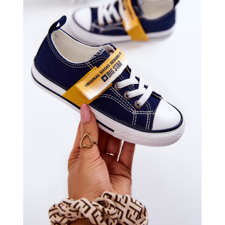 Låga sneakers för barn Big Star JJ374072 Marinblå 1