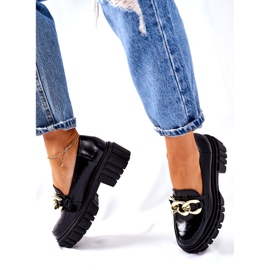 Dam Loafers Läder Loafers Svart Laura Messi 2339 3