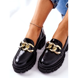 Dam Loafers Läder Loafers Svart Laura Messi 2339 5