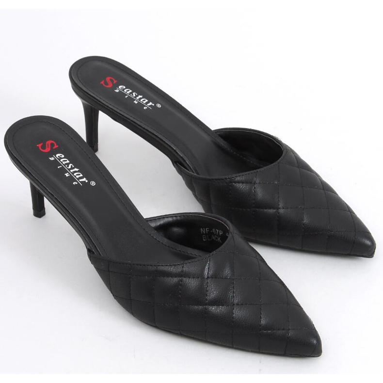 Quiltade stiletter Gloria Black svart 2