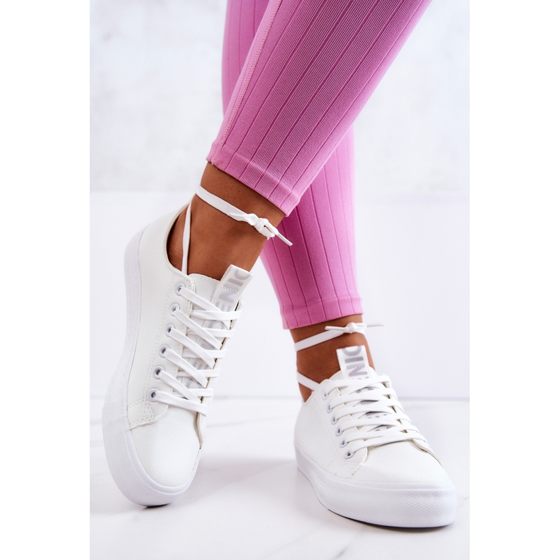 PS1 Sneakers i läder för kvinnor Vita Mikayla 2