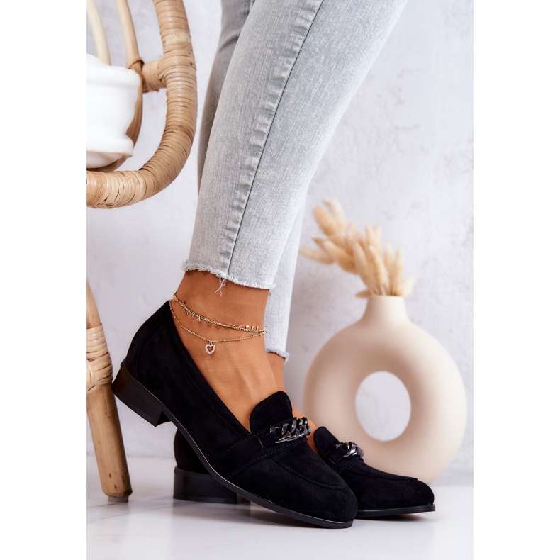 Vinceza Yasmin Black Mocka Loafers svart 1