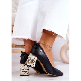 Läderpumpar på en stång Maciejka 05334-01 Svart 1