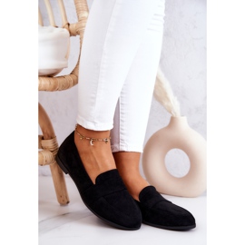 PE1 Jayden svart mocka loafers med bälte 1