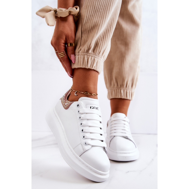 Sportskor för kvinnor GOE JJ2N4051 Vit och rosa 2