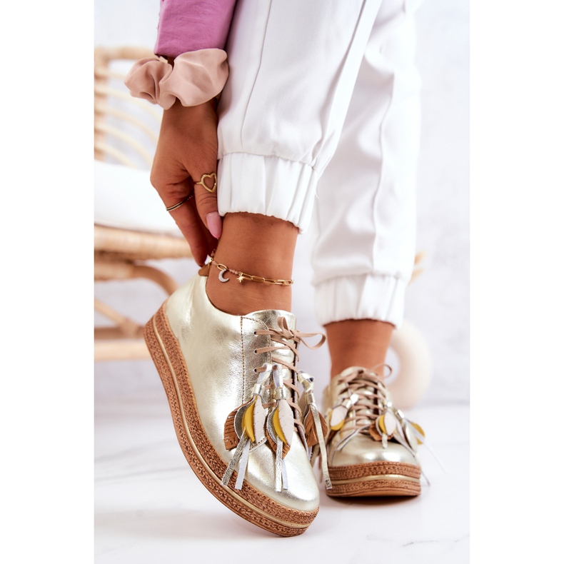 Maciejka 04550-25 Gyllene läderskor 2