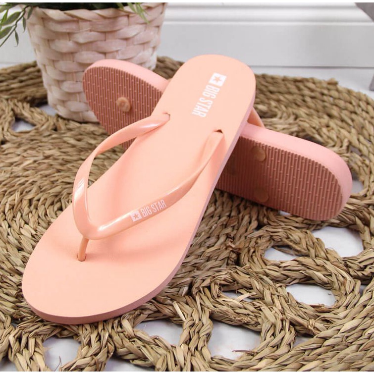 Beach flipflops Big Star W JJ274A386 naken rosa 2